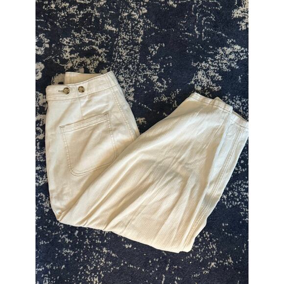 NWT Polo By Ralph Lauren Cream Carrot High Waisted Pleated Pants Sz. 4 - Picture 6 of 6